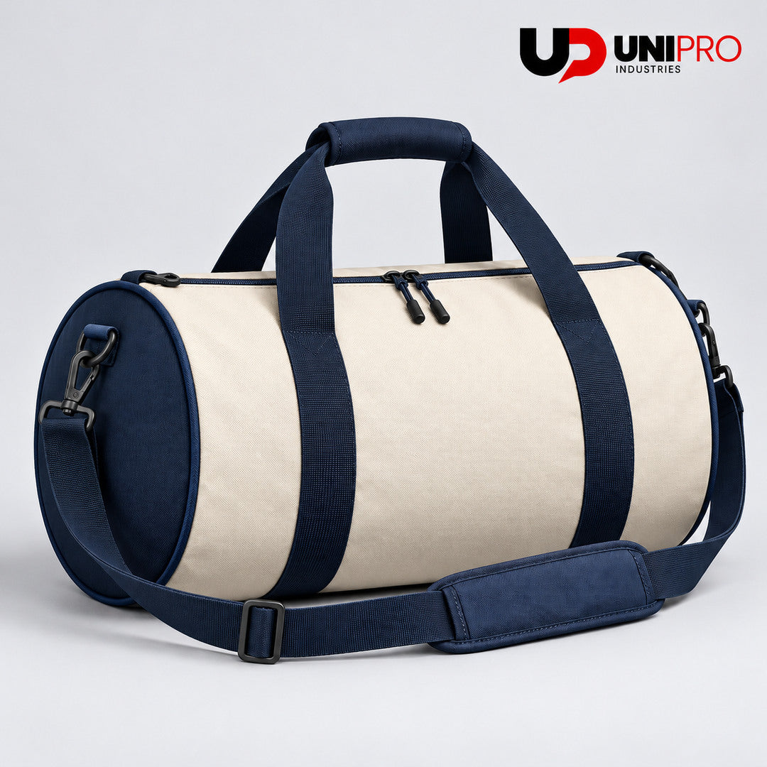 Ivory & Navy Team Duffle Bag
