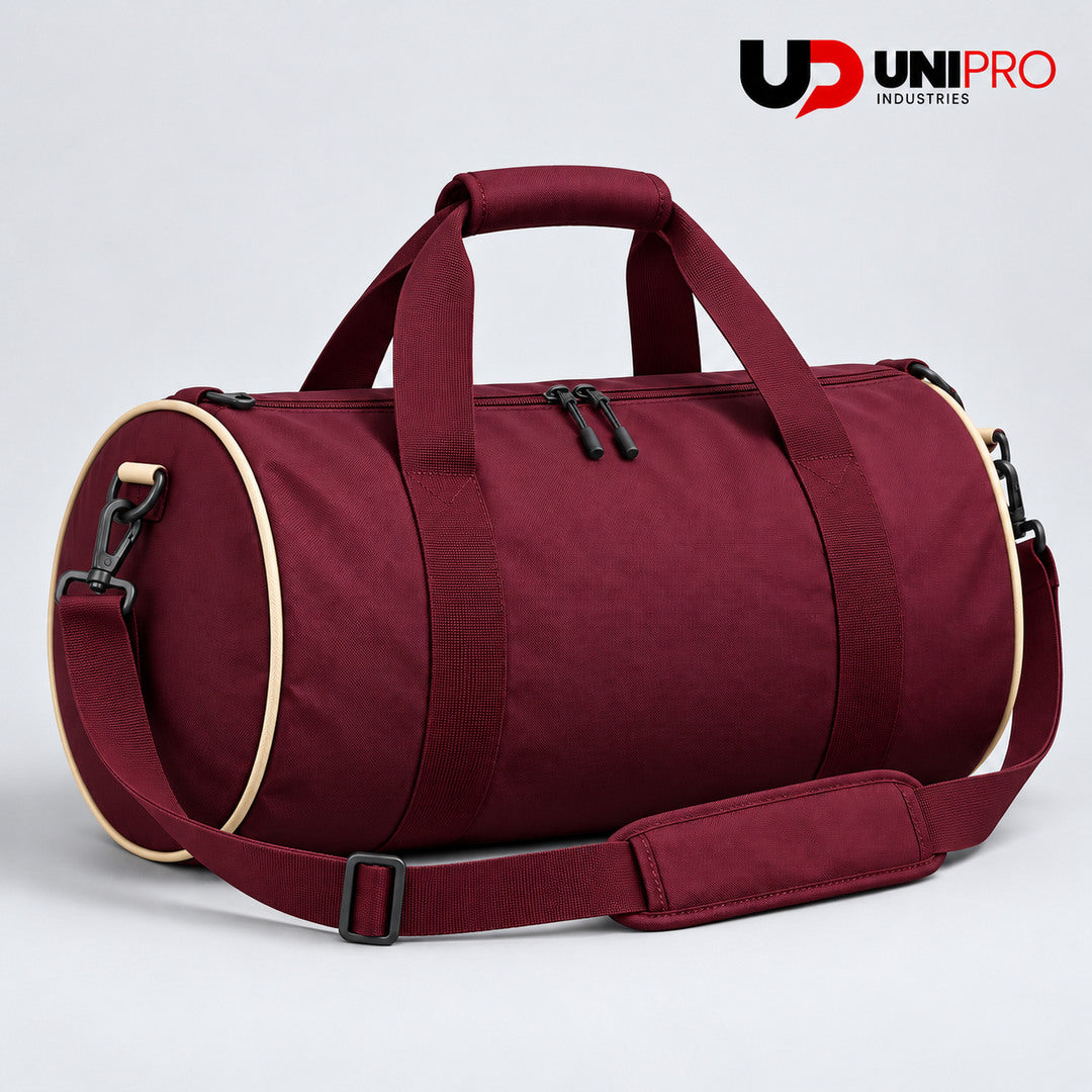 Burgundy & Champagne Team Duffle Bag