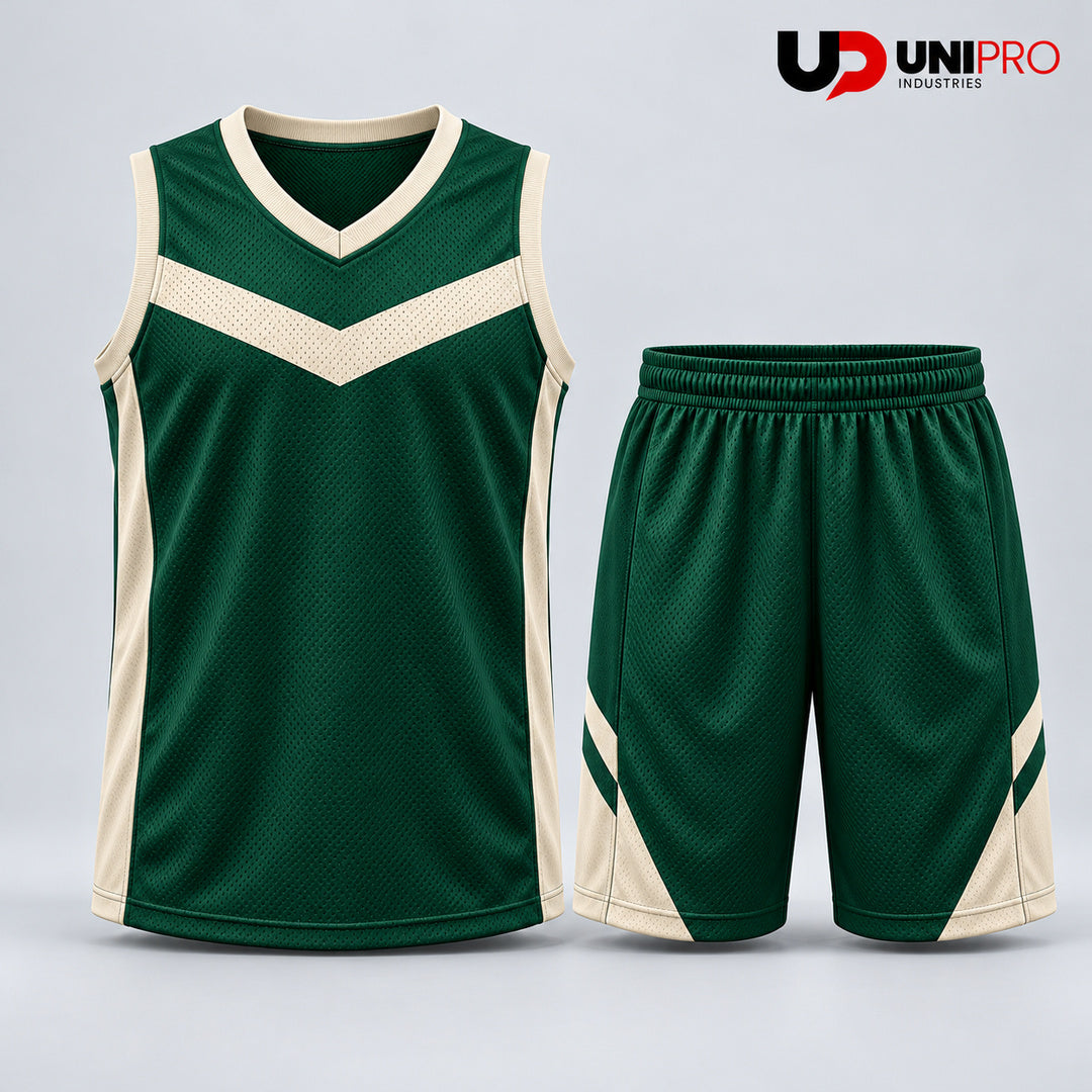 Black & Teal Waves Basketball Uniform – Jersey & Shorts