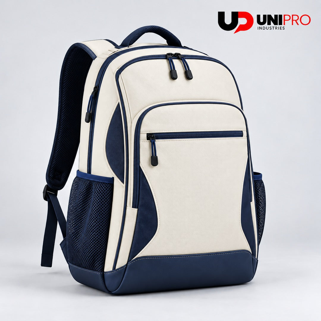 Ivory & Navy Team Backpack