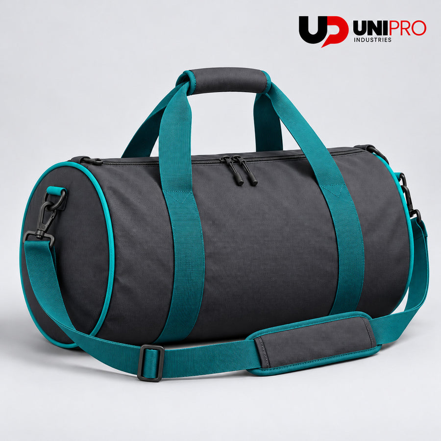 Charcoal & Teal Team Duffle Bag