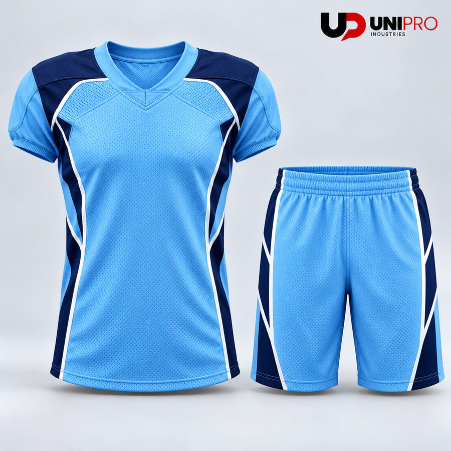 Ice Blue & Midnight Geometry 7on7 Uniform